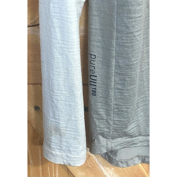 Norrøna Femund PureUll 180 Wool Zip Neck Top M Winter Twig Baselayer Flaws - Picture 14 of 16